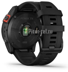 Умные часы Garmin Fenix 7X Solar, Сланцево-серый с черным ремешком