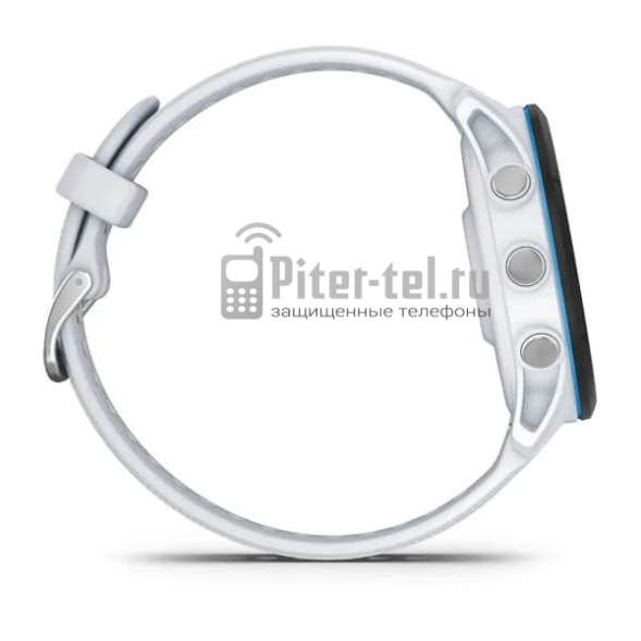 Умные часы Garmin Forerunner 255 Music с белым ремешком